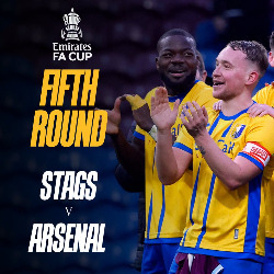 Arsenal zmierzy się z Mansfield w piątej rundzie Pucharu Anglii